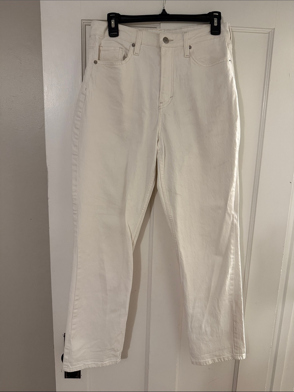 H&M High Rise Straight Leg Jeans